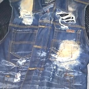 Official Mens motor  Jean/leather jacket